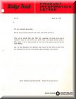 Image: Dodge Truck Prod.Info.Letter No.15
